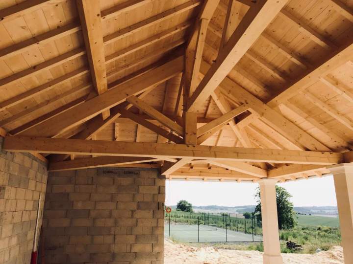 Charpente bois massif Ribérac