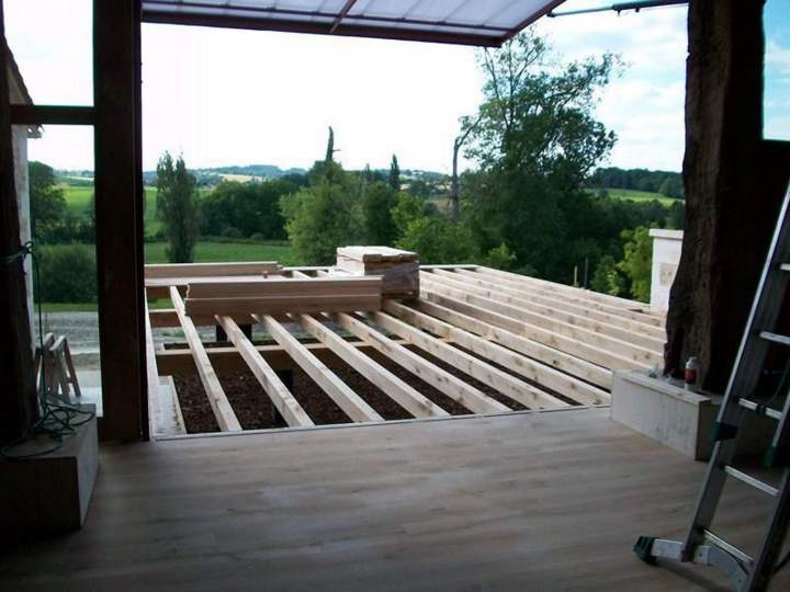 Pose de terrasse bois sur mesure Ribérac